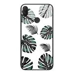 For Huawei nova 3i Colorful Painted Glass Phone Case(Banana Leaf)