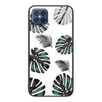 For Huawei nova 8 SE Colorful Painted Glass Phone Case(Banana Leaf)