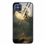 For Huawei nova 8 SE Colorful Painted Glass Phone Case(Moon)