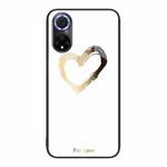 For Huawei nova 9 Colorful Painted Glass Phone Case(Golden Love)