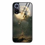 For Huawei nova 9 Colorful Painted Glass Phone Case(Moon)