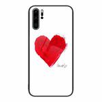 For Huawei P30 Pro Colorful Painted Glass Phone Case(Love)