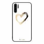 For Huawei P30 Pro Colorful Painted Glass Phone Case(Golden Love)