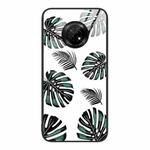 For Huawei Enjoy 20 Plus 5G Colorful Painted Glass Phone Case(Banana Leaf)