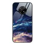 For Huawei Enjoy 20 Plus 5G Colorful Painted Glass Phone Case(Starry Sky)