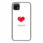 For Huawei Enjoy 20 5G Colorful Painted Glass Phone Case(Red Heart)