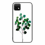 For Huawei Enjoy 20 5G Colorful Painted Glass Phone Case(Sapling)