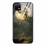 For Huawei Enjoy 20 5G Colorful Painted Glass Phone Case(Moon)