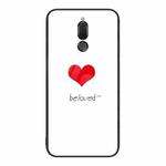 For Huawei Maimang 6 Colorful Painted Glass Phone Case(Red Heart)