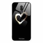 For Huawei Maimang 6 Colorful Painted Glass Phone Case(Black Love)
