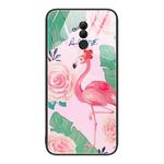 For Huawei Maimang 7 Colorful Painted Glass Phone Case(Flamingo)