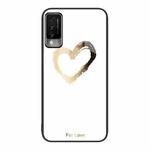 For Huawei Maimang 10 Colorful Painted Glass Phone Case(Golden Love)