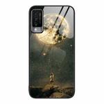 For Huawei Maimang 10 Colorful Painted Glass Phone Case(Moon)