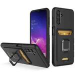 For Samsung Galaxy A13 5G Card Shield Magnetic Holder Phone Case(Black)