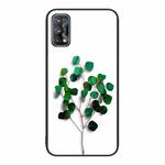 For Realme 7 Colorful Painted Glass Phone Case(Sapling)