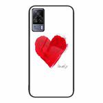 For vivo S9e Colorful Painted Glass Phone Case(Love)