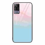 For vivo S9e Colorful Painted Glass Phone Case(Blue Sky)