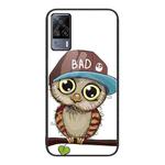 For vivo S9e Colorful Painted Glass Phone Case(Owl)