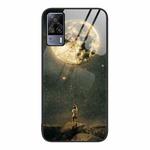 For vivo S9e Colorful Painted Glass Phone Case(Moon)