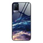 For vivo S9 Colorful Painted Glass Phone Case(Starry Sky)