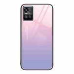 For vivo S10 Colorful Painted Glass Phone Case(Purple Sky)