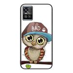 For vivo S10 Colorful Painted Glass Phone Case(Owl)