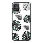 For vivo S10 Colorful Painted Glass Phone Case(Banana Leaf)