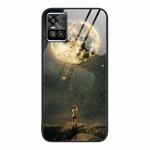 For vivo S10 Colorful Painted Glass Phone Case(Moon)