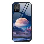 For vivo S10 Colorful Painted Glass Phone Case(Moon Hill)