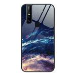For vivo V15 Colorful Painted Glass Phone Case(Starry Sky)