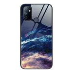 For OnePlus Nord N100 Colorful Painted Glass Phone Case(Starry Sky)