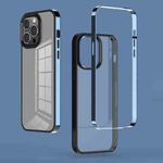 3 in 1 Electroplated Frame Phantom Phone Case For iPhone 13 mini(Sierra Blue)