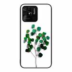 For Xiaomi Redmi 10C Colorful Painted Glass Phone Case(Sapling)