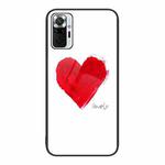 For Xiaomi Redmi Note 10 Pro 4G Colorful Painted Glass Phone Case(Love)