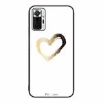 For Xiaomi Redmi Note 10 Pro 4G Colorful Painted Glass Phone Case(Golden Love)