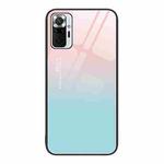 For Xiaomi Redmi Note 10 Pro 4G Colorful Painted Glass Phone Case(Blue Sky)