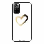 For Xiaomi Redmi Note 11 5G Colorful Painted Glass Phone Case(Golden Love)