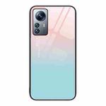 For Xiaomi 12 Pro Colorful Painted Glass Phone Case(Blue Sky)
