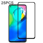 For Motorola Moto G8 Power 25 PCS Full Glue Full Cover Screen Protector Tempered Glass Film