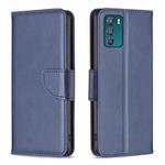 For Motorola Moto G42 4G Lambskin Texture Leather Phone Case(Blue)