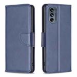 For Motorola Moto G62 Lambskin Texture Leather Phone Case(Blue)