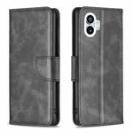 For Nothing Phone 1 Lambskin Texture Leather Phone Case(Black)