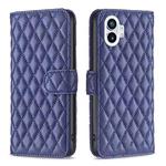 For Nothing Phone 1 Diamond Lattice Wallet Leather Flip Phone Case(Blue)