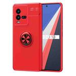 For vivo iQOO 10 Metal Ring Holder TPU Phone Case(Red)