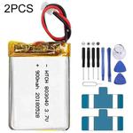 2pcs 803040 900mAh Li-Polymer Battery Replacement