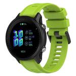 For Garmin Forerunner 955 22mm Silicone Twill Watch Band(Limes)