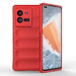 For vivo iQOO 10 Pro 5G Magic Shield TPU + Flannel Phone Case(Red)