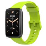 For Xiaomi Mi Band 7 Pro Solid Color Silicone Watch Band(Lime Green)