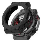 For Amazfit T-Rex 2 Armor Hollow TPU Watch Case(Black)