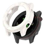 For Garmin Forerunner 955 Armor Hollow TPU Watch Case(Lvory White)